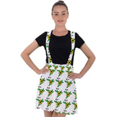 Pattern Design  Velvet Suspender Skater Skirt by lipli