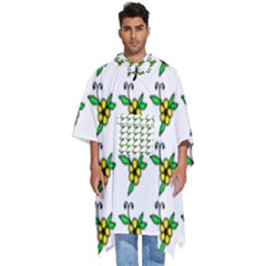 Pattern Design  Men s Hooded Rain Ponchos by lipli