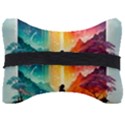 Starry Night Wanderlust: A Whimsical Adventure Seat Head Rest Cushion View2