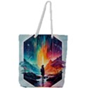 Starry Night Wanderlust: A Whimsical Adventure Full Print Rope Handle Tote (Large) View1