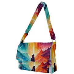 Starry Night Wanderlust: A Whimsical Adventure Full Print Messenger Bag (s)