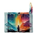 Starry Night Wanderlust: A Whimsical Adventure Premium Foldable Grocery Recycle Bag View3