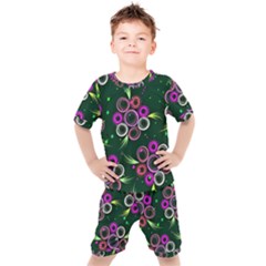 Floral-5522380 Kids  T-shirt And Shorts Set by lipli