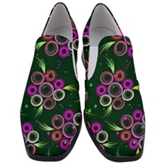 Floral-5522380 Women Slip On Heel Loafers by lipli