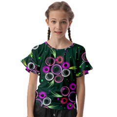 Floral-5522380 Kids  Cut Out Flutter Sleeves by lipli