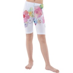 Flower-2342706 Kids  Mid Length Swim Shorts by lipli