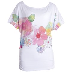 Flower-2342706 Women s Oversized T-shirt by lipli