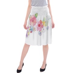 Flower-2342706 Midi Beach Skirt by lipli