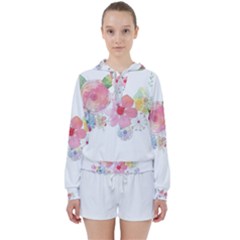 Flower-2342706 Women s Tie Up Sweat