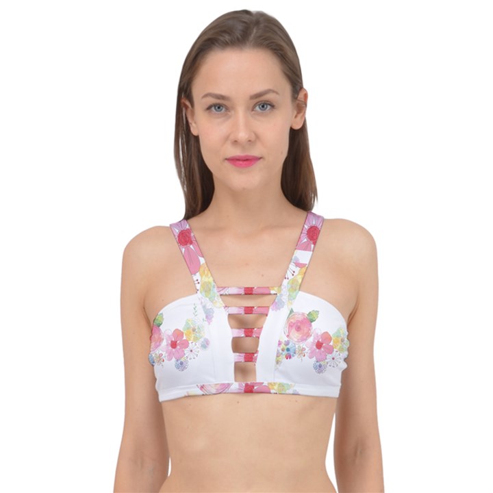 Flower-2342706 Cage Up Bikini Top