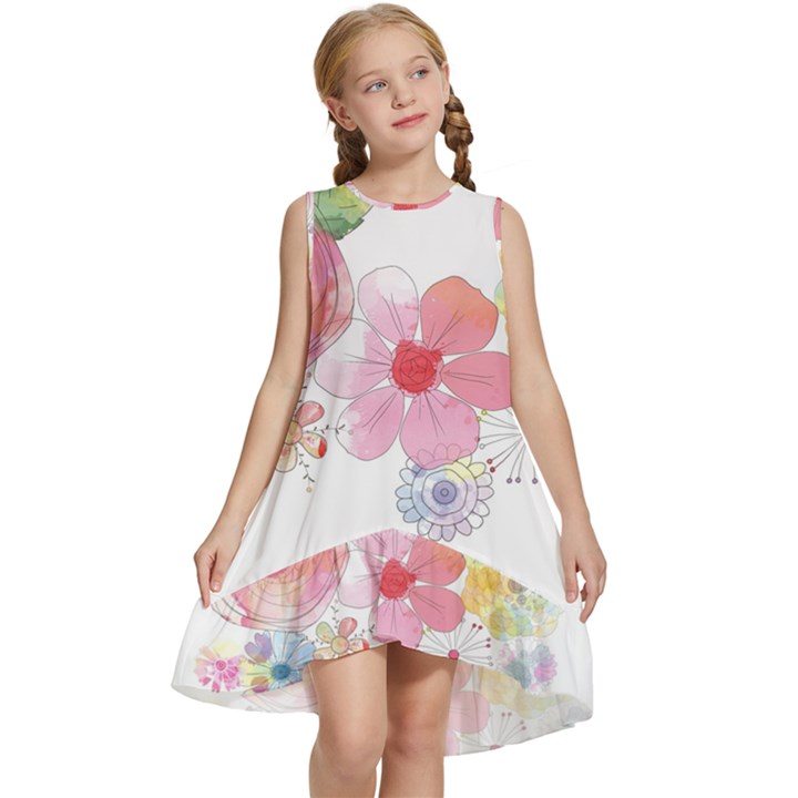 Flower-2342706 Kids  Frill Swing Dress