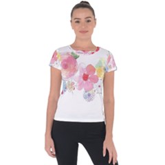 Flower-2342706 Short Sleeve Sports Top 