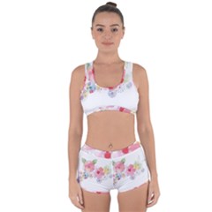 Flower-2342706 Racerback Boyleg Bikini Set by lipli