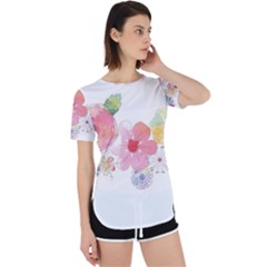 Flower-2342706 Perpetual Short Sleeve T-shirt by lipli