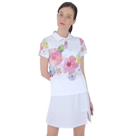 Flower-2342706 Women s Polo T-shirt by lipli