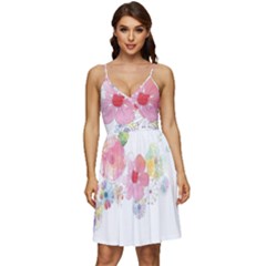 Flower-2342706 V-neck Pocket Summer Dress  by lipli