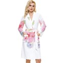 Flower-2342706 Long Sleeve Velvet Robe View1