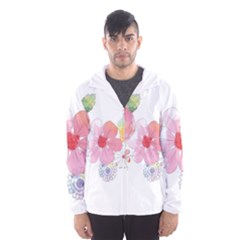 Flower-2342706 Men s Hooded Windbreaker