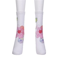 Flower-2342706 Crew Socks by lipli