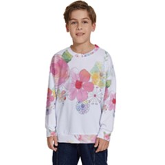 Flower-2342706 Kids  Crewneck Sweatshirt