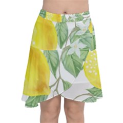 Fruit-2310212 Chiffon Wrap Front Skirt by lipli