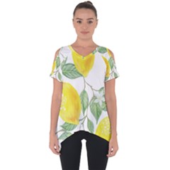 Fruit-2310212 Cut Out Side Drop T-shirt by lipli