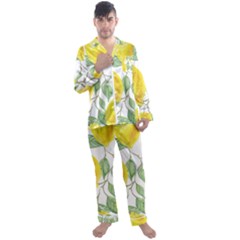 Fruit-2310212 Men s Long Sleeve Satin Pajamas Set by lipli