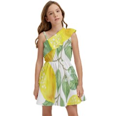 Fruit-2310212 Kids  One Shoulder Party Dress by lipli