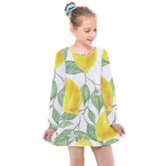 Fruit-2310212 Kids  Long Sleeve Dress by lipli