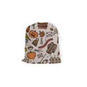 Halloween Doodle Autumn Pumpkin Drawstring Pouch (Small) View1