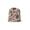 Halloween Doodle Autumn Pumpkin Drawstring Pouch (Small) View2