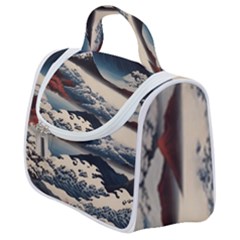 Hokusai Moutains Japan Satchel Handbag by Bedest