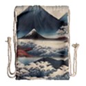 Hokusai Moutains Japan Drawstring Bag (Large) View1