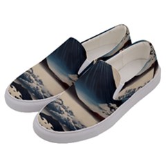 Hokusai Moutains Japan Men s Canvas Slip Ons by Bedest