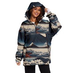 Hokusai Moutains Japan Women s Ski And Snowboard Waterproof Breathable Jacket