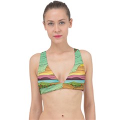 Painting Colors Box Green Classic Banded Bikini Top by Bedest