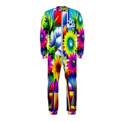 Flower Vase Flower Collage Pop Art Onepiece Jumpsuit (kids) by Bedest