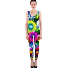 Flower Vase Flower Collage Pop Art One Piece Catsuit by Bedest