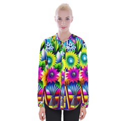 Flower Vase Flower Collage Pop Art Womens Long Sleeve Shirt