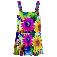 Flower Vase Flower Collage Pop Art Kids  Layered Skirt Swimsuit by Bedest