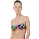 Flower Vase Flower Collage Pop Art Classic Bandeau Bikini Top  View1