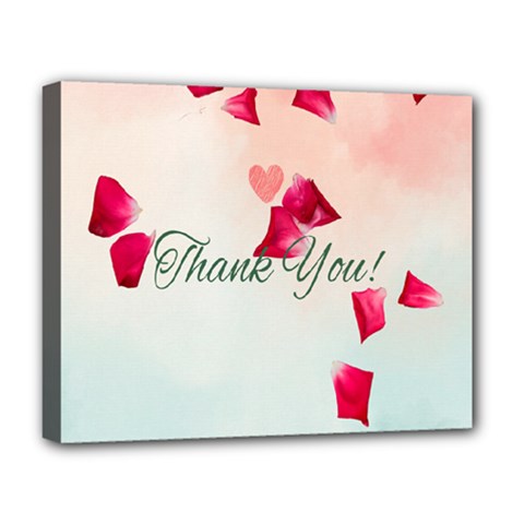 Thank You Design Deluxe Canvas 20  X 16  (stretched)