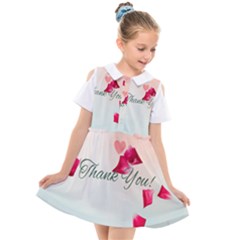 Thank You Design Kids  Short Sleeve Shirt Dress by lipli