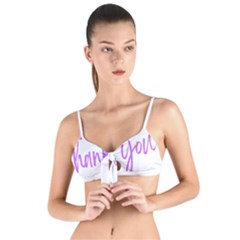 Thank You  Tie Up Cut Bikini Top by lipli