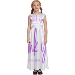 Thank You  Kids  Satin Sleeveless Maxi Dress by lipli