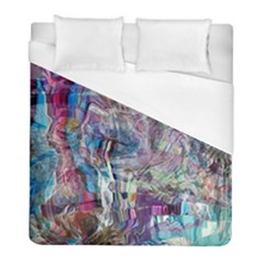 Layered Waves Duvet Cover (full/ Double Size) by kaleidomarblingart