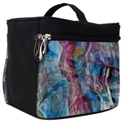 Layered Waves Make Up Travel Bag (big) by kaleidomarblingart