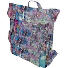 Layered Waves Buckle Up Backpack by kaleidomarblingart