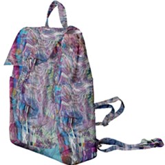 Layered Waves Buckle Everyday Backpack by kaleidomarblingart