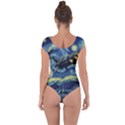 Spaceship Starry Night Van Gogh Painting Short Sleeve Leotard  View2